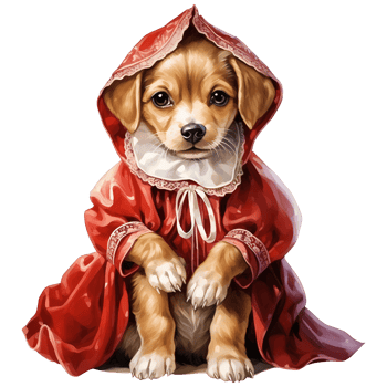 Cute Dog Costumes for Halloween costume. Illustration png