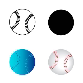 Abstract Baseball Silhouette Illustration vector