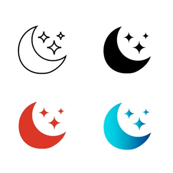Abstract Evening Silhouette Illustration vector