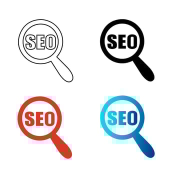 Abstract SEO Silhouette Illustration vector
