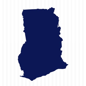 Flat Simple Republic of the Congo Vector Map
