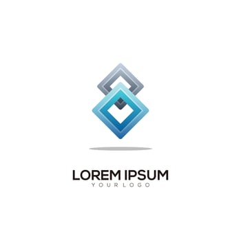 logo colorful gradient illustration vector