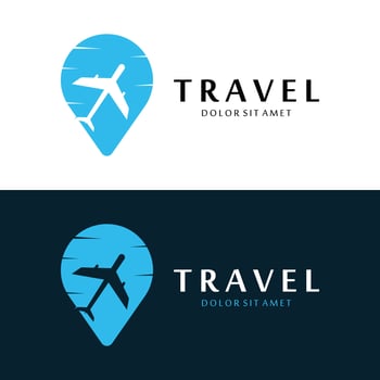 Airplane or Travel Agency Logo Template vector