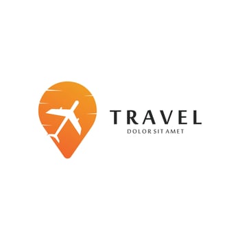 Airplane or Travel Agency Logo Template vector