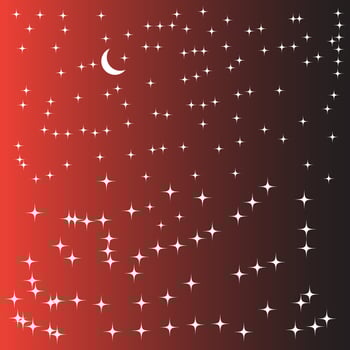 Stars of different shapes, a set of templates for greeting card, poster, vector illustration, background