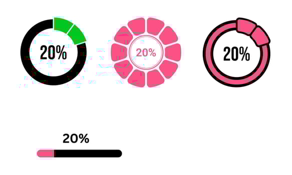20 discount design for your business. twenty presents , 20 percent. vector