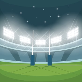 Night Cricket stadium illustration vector. Football night stadium background vector. vector