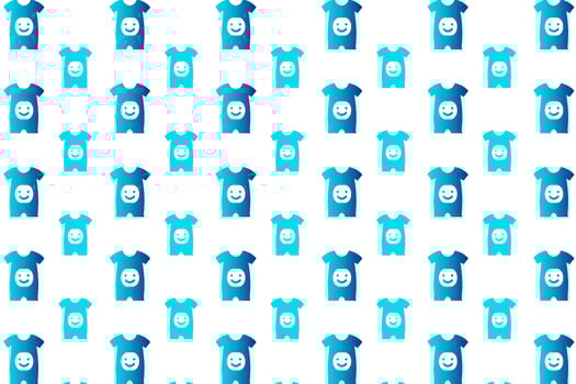 Abstract Baby Romper Pattern Background vector