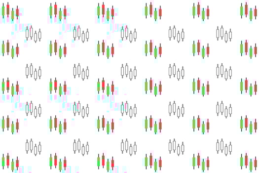 Abstract Candlestick Pattern Background vector