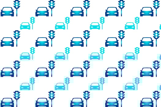 Abstract Car Stopped at Traffic Lights Pattern Background vector