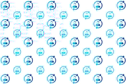 Abstract Customer Journey Pattern Background vector