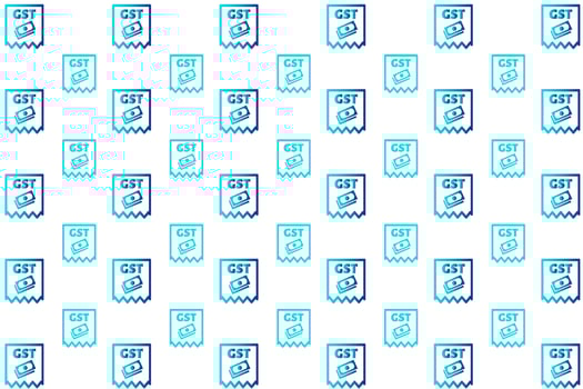 Abstract Goods and Services Tax Pattern Background vector