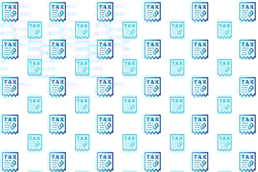 Abstract Income Taxes Pattern Background vector