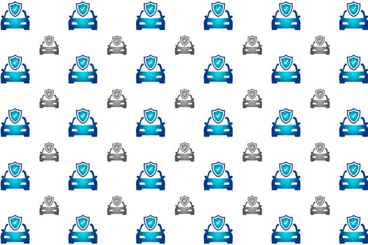 Abstract Insurance Car Pattern Background vector