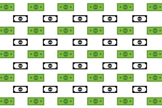 Abstract New Zealand Banknote Pattern Background vector