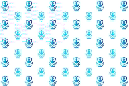 Abstract Person Insurance Pattern Background vector