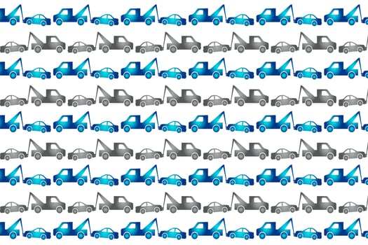 Abstract Towing a Car Pattern Background vector