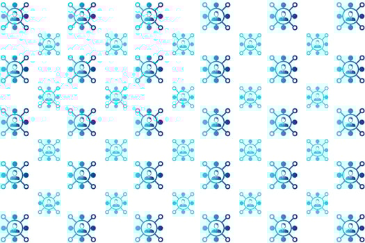 Abstract User Network Pattern Background vector