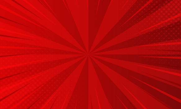 Modern Red Comic Pop Art Background vector