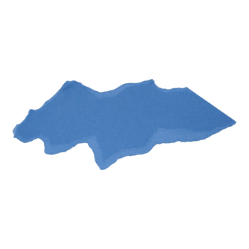 Abstract Ripped Blue Paper Cutout png