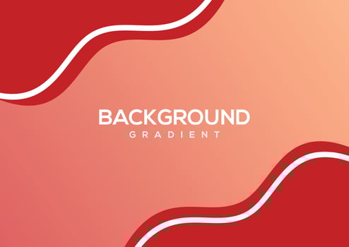 Modern wave banner red background vector