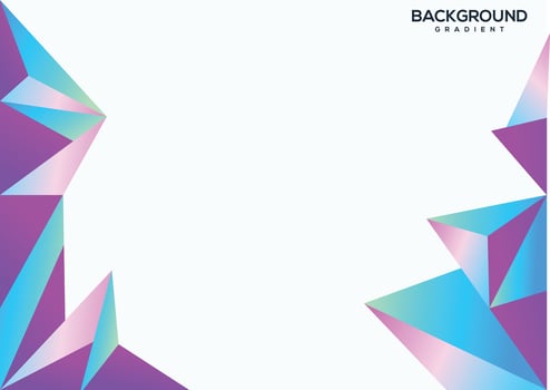 Geometric background with colorful shape vector