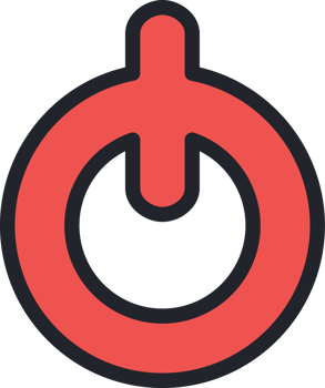 Power button flat icon. png