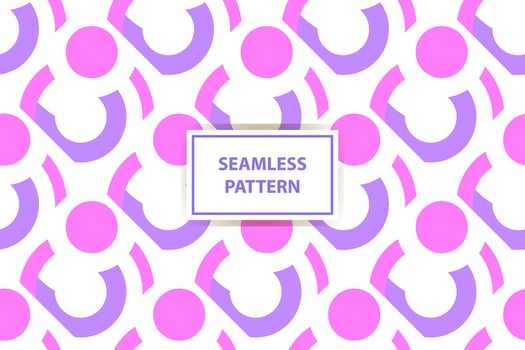 geometric seamless pattern. Abstract geometric texture with pink and purple color. Seamless vector background.