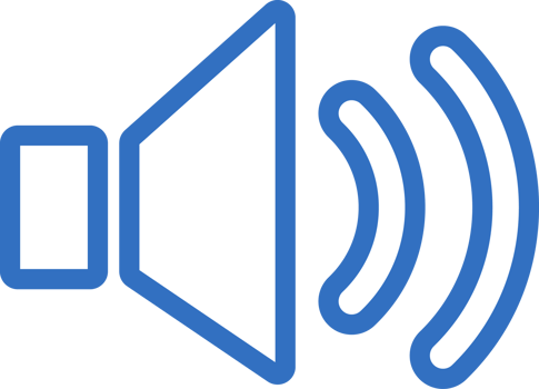 Speaker icon line design, monoline icons. png