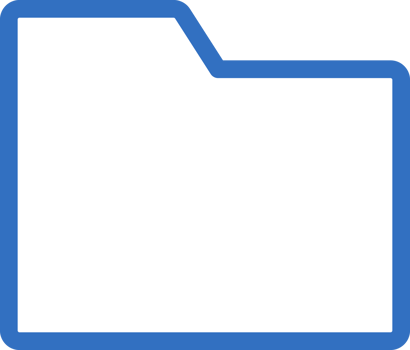 Folder icon line design, monoline icons. png