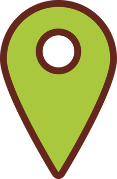 pointer pin flat icon 3 colors. png