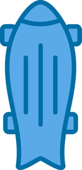 Skateboard Vector Icon Design