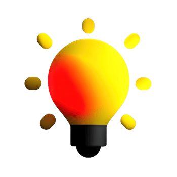 3D Bulb light  icon png