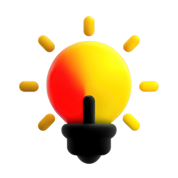 3D Bulb light  icon png