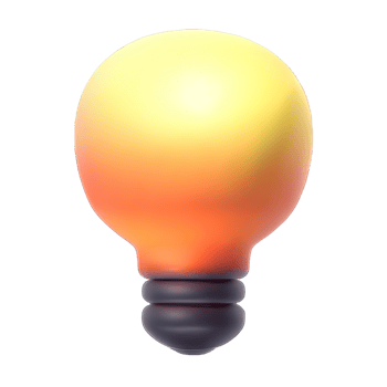 3D Bulb light  icon png