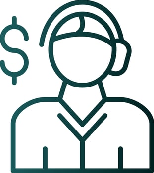 Salesman Vector Icon Design