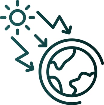 Greenhouse effect Vector Icon Design