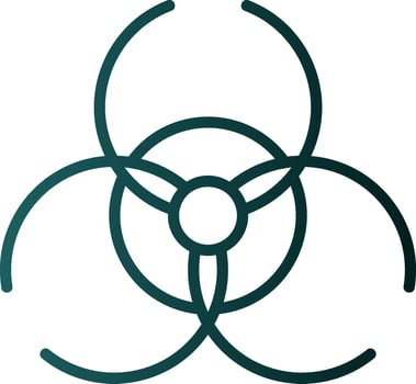 Biohazard sign Vector Icon Design