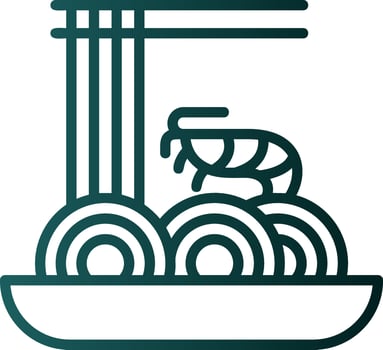Pad thai Vector Icon Design