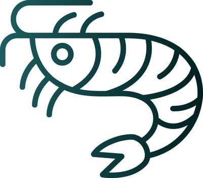 Shrimp Vector Icon Design
