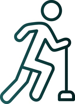Curling Vector Icon Design