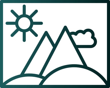Hill Vector Icon Design