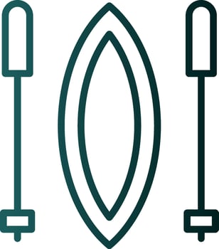 Slalom Vector Icon Design