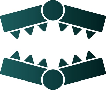 Bear trap Vector Icon Design