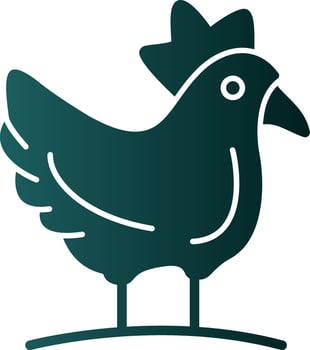 Hen Vector Icon Design
