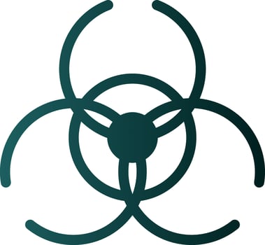 Biohazard sign Vector Icon Design