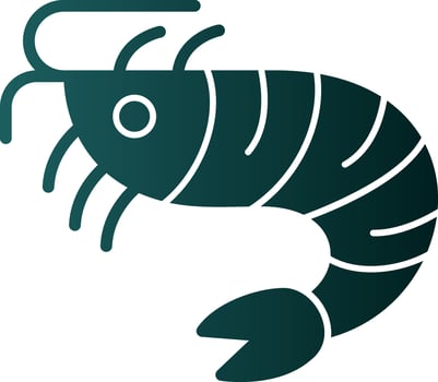 Shrimp Vector Icon Design