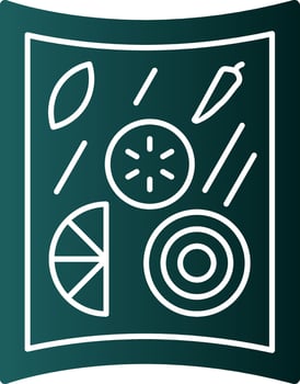Papaya salad Vector Icon Design