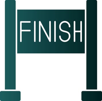 Finish line Vector Icon Design