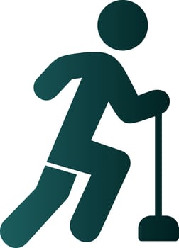 Curling Vector Icon Design